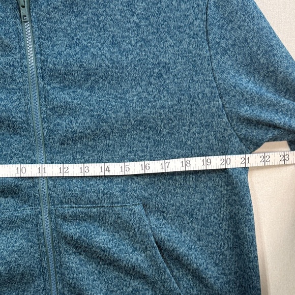 PINK Victoria's Secret Teal Zip-Up Sweater - Picture 5 of 8
